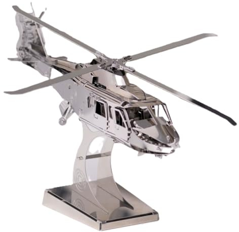 METAL-TIME Lifting Spirit 3D-Mechanikhubschrauber-Modellbausatz aus Metall | Einzigartiger Aufziehmechanismus | DIY-Konstruktion aus Edelstahl mit Werkzeugkasten zum Sammeln, 134 Teile