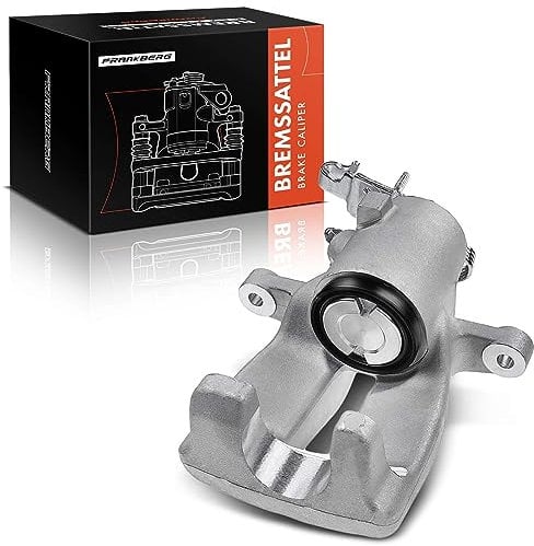 Frankberg Brake Caliper Disc Brake Rear Left Cast Aluminium Compatible with Golf VI 5K1 S.C.I.R.O.C.C.O 137 138 A3 8P1 TT 8J3 Superb II 3T4 E.O.S 1F7 1F8 Replace# 8J0615423E