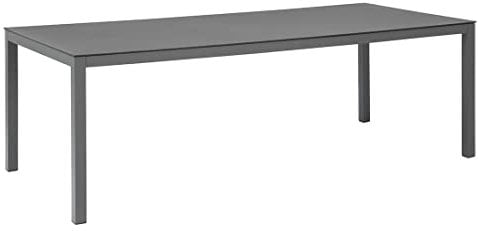 OUTLIV. Esstisch Outdoor Aluminium Glas-Keramik, wetterfest, rechteckig, stabil, für Terrasse und Garten, pflegeleicht, 220x100 cm, anthrazit