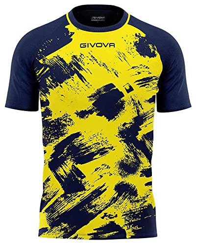 Shirt Art Interlock M/C Giallo/BLU Tg. L