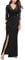 MISSMAY Women's Vintage Floral Lace Ruffle 3/4 Sleeves Evening Party Formal Long Dress (XX-Large, Black)