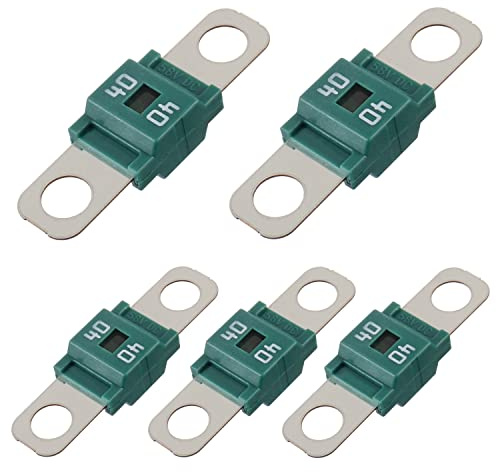 BOJACK AMI/Midi Fuse 40A High Current Fuse for Cars, Trucks, Construction Vehicles, Buses, Caravans (Pack of 5)