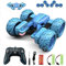 Amicool RC Voiture Telecommandé Tout Terrain, 4WD 360°Rotation Stunt Car Offroad RC Véhicule avec LED, 2.4GHz Voiture Radiocommandee Crawlers pour Enfants 6-12 Ans G03080R