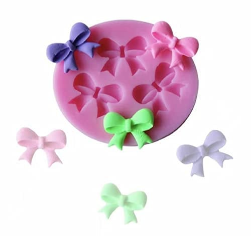 TTOA - 3 Cavity Bow Silicone Fondant Mould | Sugar Craft Mold | Biw Icing Mould | Cake Decoration