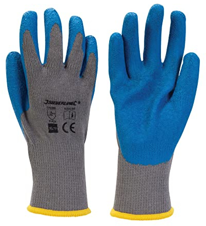 Silverline Latex Builders Gloves, Size XL / 10