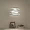 Partenopea Lampadario Moderno a Sospensione a Fasce intrecciate in Ferro verniciato finish opaco Attacco per Lampadine (INCLUSA) 1xE27 35x26 cm lunghezza filo 120 cm (Bianco lampada luce fredda)