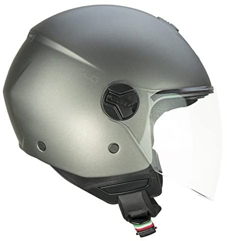 CGM Casco open face, 167A FLO MONO Antracite satinato lunga, XXL