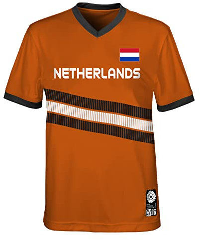 Official 2023 Women's Football World Cup Adult Team Shirt, Netherlands, Orange, Medium