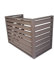 Cache climatiseur Exterieur aluminium， Couverture De Climatisation Extérieure， cache climatiseur， Étanche À La Poussière Et À L'eau ， Convient aux unites de climatization externes ( Color : Brown , Si