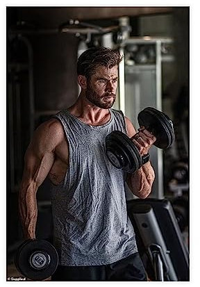 ETOMEY Chris Hemsworth 4 Leinwand-Poster, Wandkunst, Dekor, Bild, Gemälde für Wohnzimmer, Schlafzimmer, Dekoration, ungerahmt, 30 x 45 cm