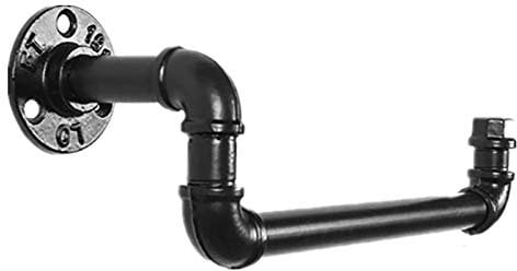 Toallero Individual, riel para Colgar en la Pared, Estilo Vintage, toallero con manija de Puerta, toallero de Cocina, Accesorios de baño, Negro The New