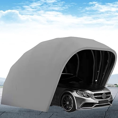 ZZYYZZ Tente de Voiture Mobile, auvent de Voiture Pliable Durable, Protection Solaire Semi-Automatique et abri de Garage résistant à la Pluie, abri pour berlines, pour extérieur, Jardin
