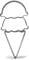 Keewah Stackable Ice Cream Cone Cookie Cutter Set, 3 Piece, Stainless Steel