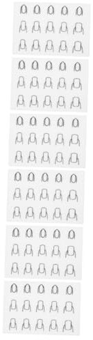 minkissy 6Pcs Silicone Nail Practice Mat for Salon and Diy Art Reusable Tech Training Pad Nail Art Stamping Tool