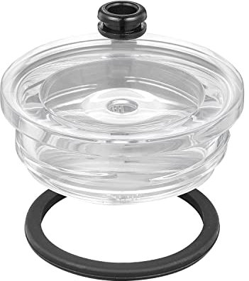 FEN1X 2pack Screw-on Straw Lid, Fit YETI Stronghold Travel Mug ONLY (Black+Clear, 30 oz)