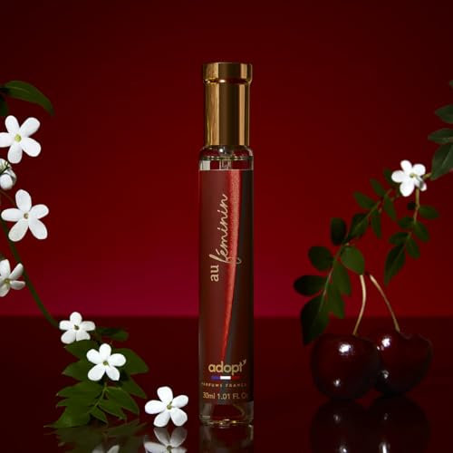 adopt AU FEMININ Eau de Parfum 30 ml | Exklusiver Damenduft, Made in France, Feminin & Facettenreich, Sinnlicher Duft mit Kirsche, Jasmin, Vanille und Sandelholz, adopt:Damenduft