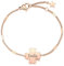 TMT Personalisiertes Armband Kleeblatt; Geschenk für Damen Mädchen mit Gravur; Glücksarmband Glücksbringer; Schulanfang Prüfung Abschiedsgeschenk Neujahrsglücksbringer Abitur Glück; gold silber