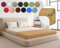 Sesto Senso Drap Housse 140x200 Beige Eponge avec Elastique 100% Coton