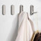 Brushed Nickel Foldable Towel Hooks 4 Pack,Wall Hooks for Hanging Heavy Duty Coat Hooks & Purse Hook Wall Mount Storage Solution for Bathroom,Closet,Entryway,Pool and Kitchen (4, Brushed Nickel)