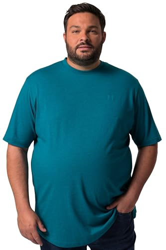 Men Plus Herren große Größen Übergrößen Menswear L-8XL T-Shirt, Basic, Halbarm, Rundhals Rauchblau 7XL 836276760-7XL