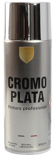 various-Pintura Spray Especial Cromo Plata Multicolor Profesional 400ml Adecuado Metal Madera y Plástico Pack de 1 unidad
