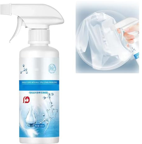 Spray para Limpieza En Seco De Ropa, Spray con Gatillo para Pretratamiento, Potente Spray Quitamanchas para Ropa, Limpiador De Ropa En Spray Penetrante, Elimina Manchas Difíciles 300 ml (1 PC)