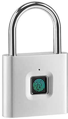 Serratura Smart, Lucchetto for impronte digitali Tuya Smart Sicurezza domestica Antifurto Telecomando impermeabile Alimentazione a batteria Serratura senza chiave USB ,Smart Lock Facile da Installare(