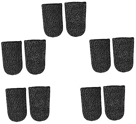 Hemobllo Fingerabdeckungen Für Gaming Weiche Elastische Fingerhüllen Aus Atmungsaktivem Material Schwarz Einheitsgröße Für Handyspiel Controller Mit Schweißabsorption