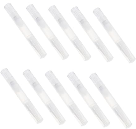 Beaupretty 10pièces Stylo à Bille Vide pour Manucure Mécanisme Rotatif Lot de Stylos Pratiques sans Couleur