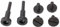 Angle Grinder Extension Shaft, Steel Angle Grinder Extension Shaft Set, Firm and Lengthen Connecting Rod for 3/8inch 1/4inch Thread, Angle Grinders