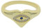 Hasdnker Ring Ringe Damen Bijouterie Herren Us-Größe 5 6 7 8 Goldfarbener Herzförmiger Siegelring Mit Mikropflaster, Süßer, Schöner Böser Blick, Glücksbringer Für Frauen, Fingerschmuck, 7 Gold