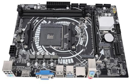 Placa Base, Placa Base AM4 Socket Gaming con DDR4 64GB Soporte y NVME M.2 Ranura CPU Combo para 5 5600X 9 3950X 7 5800X
