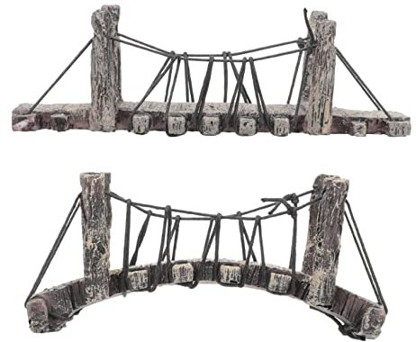 INOOMP 1 Jeu Décoration De Pont De Jardin Accessoires D'Extérieur Ponts D'Étang De Jardin Petit Pont pour Décoration De Paysage De Jardin Décorations De Jardin Décorations 2 pièces