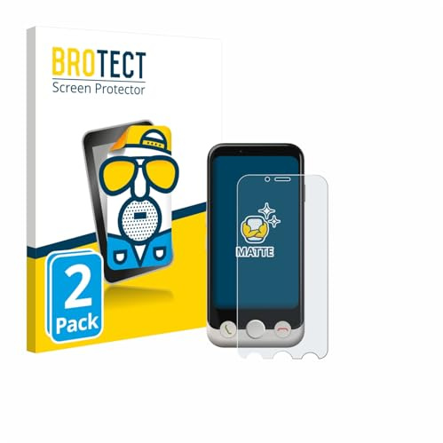 BROTECT Schutzfolie für Doro Aurora A10 | 2 Stück Entspiegelnder Displayschutz Made in Germany Matte Displayschutz-Folie Anti-Reflex Anti-Fingerprint Einfache Montage