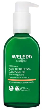 Weleda Organic Witch Hazel & Apricot Oil, Make-Up Removal Cleansing Oil, 150 ml