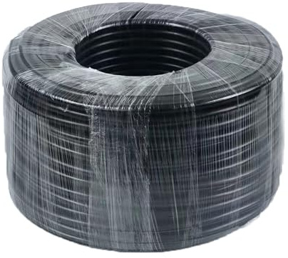 XRMXF Tuyau à air auto-coulant, noir, en PVC, flexible, pour étang, aquarium et bassin à carpes koï, respectueux de l'environnement, non toxique pour les poissons et les plantes (ID 12 mm, diamètre