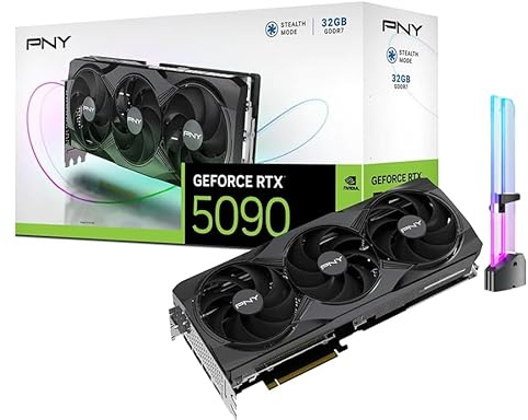CyberGeek GeForce RTX 5090 - Scheda grafica tripla ventola, 32 GB GDDR7, 28 Gbps, 512 bit, 3352 AI Tops, DLSS 4, creazione di contenuti AI, inferenza LLM locale, DP 2.1b UHBR20 x3, HDMI 2.1b, con