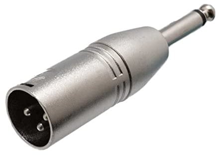 CABLEPELADO XLR-Adapter Mono 3-polig, Klinkenstecker 6,35, XLR-auf-Klinkenstecker, geeignet für Mischer, Mikrofone, Verstärker, Equalizer, Tastaturen, Gitarren, E-Piano usw
