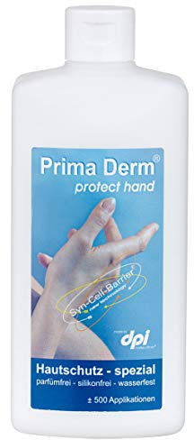 Prima Derm Hautcreme Protect Hand Premium Handcreme 500 ml, Spezial-Hautschutzcreme, Creme bei trockener und rissiger Haut
