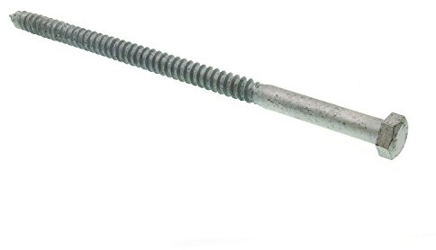 Prime-Line Products 9057301 Lag Screw Bolt, Hex Head, 1/2 in X 10 in, Galvanized Steel, Pack of 10