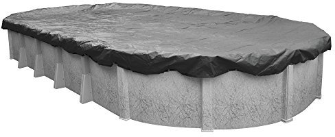 Pool Mate 511840-4-PM 20-Jahres-Profi-Winter-Poolabdeckung, oval, 5,5 x 12,2 m, Anthrazit