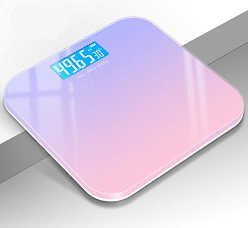 Rechargeable Electronic Scale Household Precision Weight Scale Male and Female Generator Scale Student Dormitory Small Human Body Weighing Machine-Purple_Battery