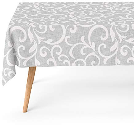 BASIC HOME Mantel Antimanchas Pegaso Gris 140x240 cm