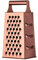 Meisha Rose Gold Box Grater - 4 Sided Stainless Steel Cheese Grater with Non-Slip Handle - Ideal for Soft & Hard Cheeses, Fruits & Vegetables