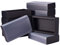 BENECREAT 12 Pack Kraftpapier Geschenkboxen mit klarem Deckel 17x10x4cm PVC Mattierte Abdeckung Kraftpapier Schublade Box für Seife Schmuck Unkraut Party Gefälligkeiten, Schwarz