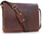 Bucklestone - Sac Besace Homme Cuir - Sacoche Ordinateur 15 Pouces - Messenger Bag - A4 Sac de Travail Moyen - Bandoulière Réglable - LANCASTER - Marron
