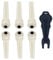 Acoustic Guitar Bridge Pins Pegs-6pcs with 1pc Bridge Pin Puller Remover，Ivory