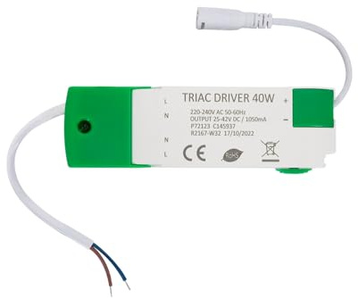 LEDKIA LIGHTING Treiber Dimmbar TRIAC 220-240V Anti Flicker Ausgang 25-42V 1050mA 40W Dimmbar TRIAC