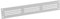 Grille d'aération avec moustiquaire - Grille métallique - 300 x 50 mm - Blanc
