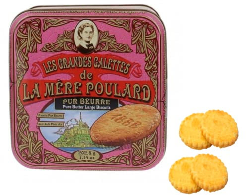 Demi-Coffret fer Collector de Grande Galette Pur Beurre 202,5g - Biscuiterie La Mère Poulard